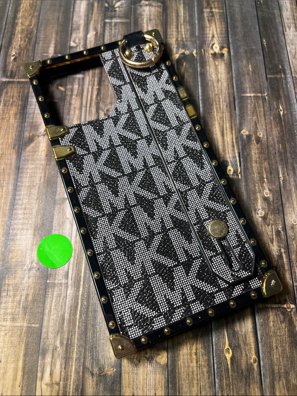 5for$10 Luxury-Inspired MK Gray Square Phone Case IPhone 13 Pro Max Phone Case
